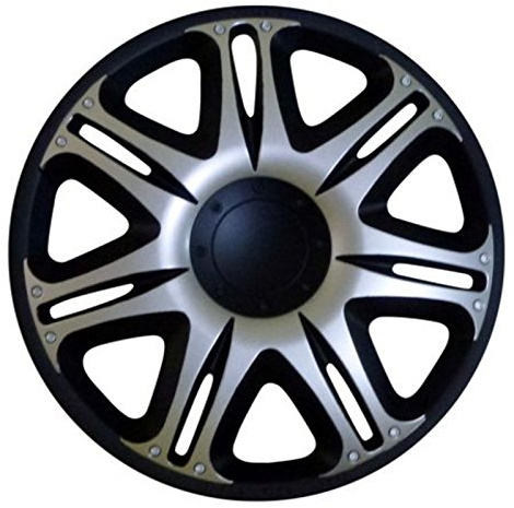 ZentimeX Radkappen Radzierblenden Radabdeckungen 14 Zoll #163 Silver Black Silber SCHWARZ