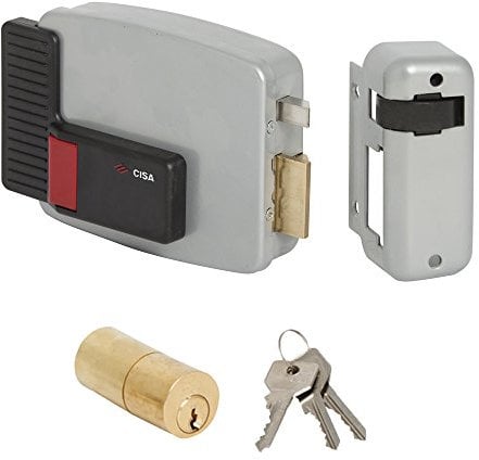 Cisa 11520-50 - Serrure électrique pour porte 11611, entrée droite, 70 mm
