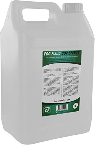 BoomTone DJ Fog Fluid C02 Bidon de liquide fumée 5 L Blanc