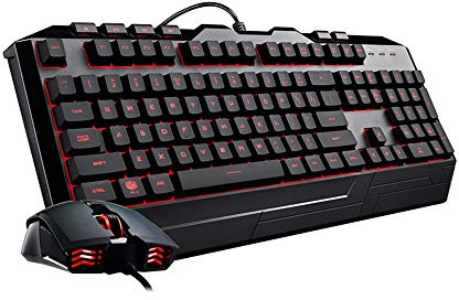 Cooler Master Devastator 3 Combo Mouse e Tastiera Gaming - Retroilluminazione LED a 7 Colori, Tasti Multimediali e Poggiapolsi - Layout QWERTY IT