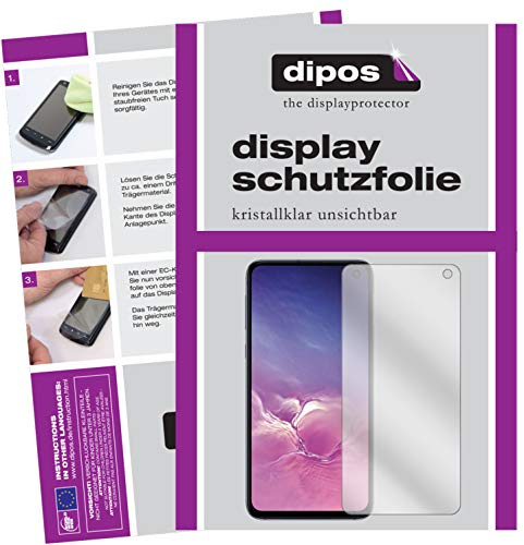 dipos 2x Displayschutzfolie klar für Samsung Galaxy S10e | Passt perfekt, Ultra-Dünn, kratzfest, blasenfrei, Case-Friendly, hüllenfreundlich, Fingerprint-kompatibel, selbstklebend