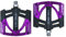 Evetin 9/16 Zoll Flat Plattform Pedale Ultra-Light MTB BMX Rennrad Trekking Anti-Rutschpedale Fahrrad Pedale Street Boy (Lila)