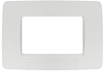 Placche Compatibile Con Bticino Matix, Placche Da 3 Moduli/Posti, Colore Bianco