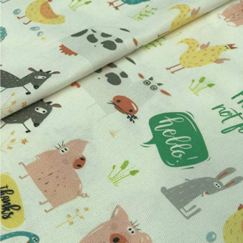 Kt KILOtela - Halbpanama Dekostoff - Digitaldruck - 140 cm Breite - Meterware ab 0,5 m - Preis Gilt für 0,5 m | Vegan