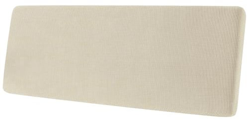 Sofa Sitzkissenbezug, Sofa Sitzkissenbezug Stretch, Elastischer Kissenbezüge, Husse Überzug Bezug Für Sofa Sitzkissen, rutschfest Stoff Tartan (Beige,3-Sitzer)
