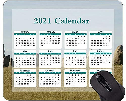 2021 Mauspad Kalender, Bedeutung Mythos Steinkreis Gummi Mauspad