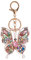 ARFUKA Schlüsselanhänger Edelstahl Iced Out Schlüsselanhänger Bling Schmetterling Anhänger Strass TaschenanhängerMetall Keychain Schlüsselbund Geburtstag Weihnachtsgeschenke für Männer und Frauen