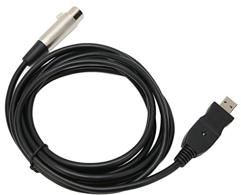 Onewer USB Microphone Cable,USB Microphone Cable USB Male to XLR Female Mic Link Converter Cable for Microphones Recording 9.8ft