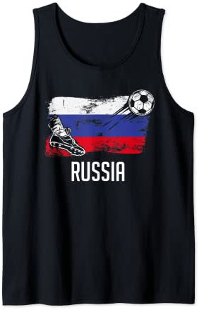 Russia Flag Jersey Russia Soccer Team Russia Tank Top