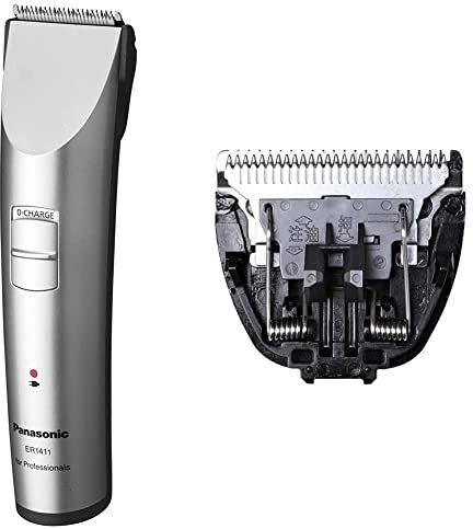 Panasonic Profi-Haarschneidemaschine ER-1411s, für Akku-und Netzbetrieb & Panasonic Ersatz-Scherkopf für ER-1410/ER-1411/146/148, Typ WER9713