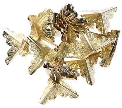 30Er Karton Beschläge Möbel Gelber Rattan Eckschrank aus Holz für Protektoren Goldenes Messing Clo. X. X. Dekorative Randbefestigung Sicherheit Geschnitzte Tür Metallbronze Wachen