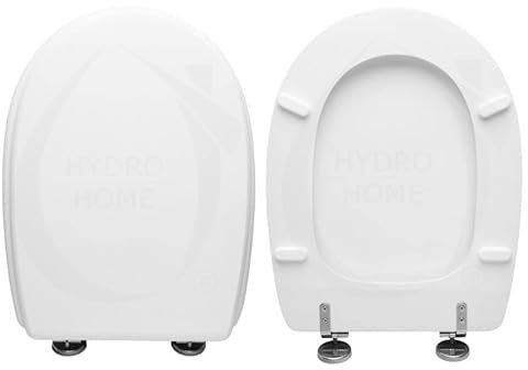 Hydro Home Toilet Tablet Compatible with Amica Series of ceramics VILLEROY & BOCH, Water Tablet with Adjustable Hinges Bottom Fixing MADE IN ITALY
