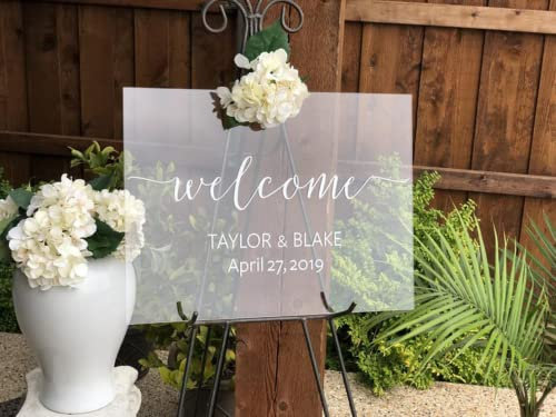 Autocollant de mariage « Welcome to Our Love Story » - Autocollants muraux inspirants en vinyle - 38 x 57 cm