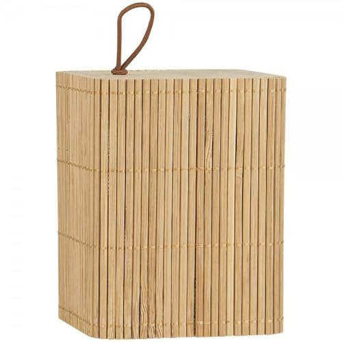 IB Laursen - Schachtel mit Deckel - Bambus - Farbe: Natur - quadratisch - 7,7 x 10 x 7,7 cm