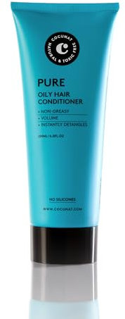 COCUNAT - Conditioner Pure - Für fettiges Haar - Spendet Glanz und Volumen - Verklebt nicht - Silikonfrei - Sulfatfrei - Spendet Feuchtigkeit ohne zu Fetten - 200 ml