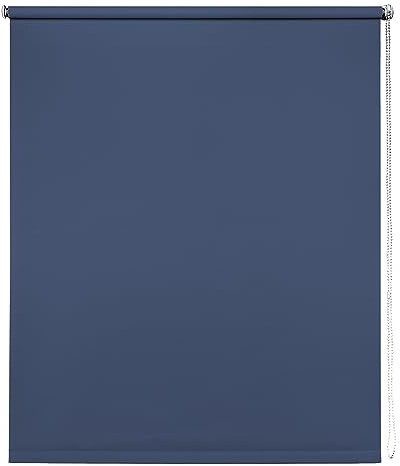 Navy Thermal Blackout Roller Blind - 100cm width x 165cm drop