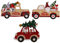 NUSITOU 3pcs Car Accessories Wood Car Chips Farmhouse Christmas Ornaments Christmas Wooden Tag Wooden Farmhouse Ornaments Xmas Party Ornaments Elder Rope Craft Supplies Old Fashioned