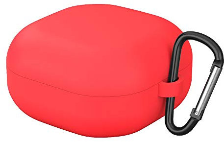 Silicone Case for Galaxy Buds 2/ Buds Pro/Buds Live, Earphone Protective Case with Keychain for Samsung Buds (red)