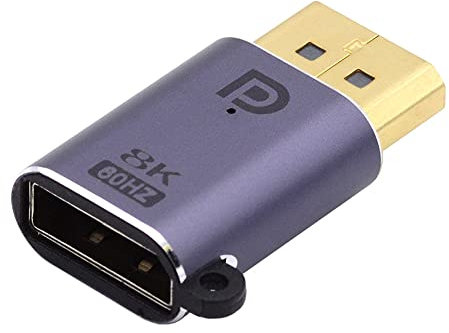 xiwai Adaptador 8K DisplayPort 1.4 macho a DP hembra 60 Hz UHD 4K 144 Hz 7680 x 4320 Ultra-HD para portátil PC Monitor Video
