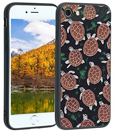 MISTK Compatible with iPhone 8 Phone Case, Turtles-359 Case Silicone Protective for Teen Girl Boy Case for iPhone 8
