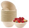 50pcs Strong Disposable Paper Bowls - 8oz 220ml Sugarcane Bagasse Bowls, Brown, Super Rigid, Biodegradable & Compostable, Perfect for Parties, Soups & Desserts