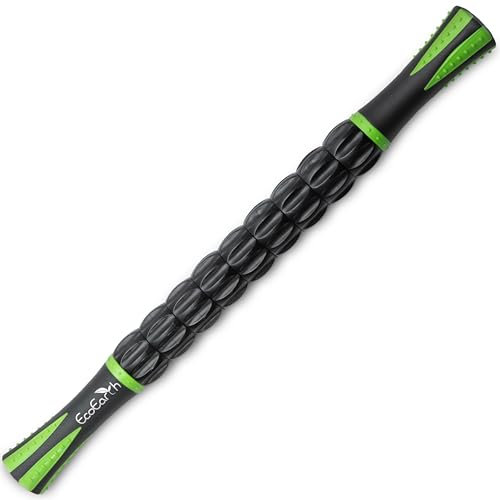 EcoEarth Rodillo Muscular (43x4cm, 1 PK) - Masajeador de Drenaje Linfático para Brazos, Hombros, Espalda y Piernas - Herramienta de Masaje de Fascia con Puntos Gatillo de Liberación Miofascial