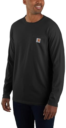 Carhartt Herren Force Relaxed Fit Midweight Long Sleeve Pocket T-Shirt Force Relaxed Fit Midweight Long Sleeve Pocket T-Shirt