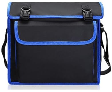 Werkzeug Organizer - Mehrzweck Werkzeuggürtel aus Leinwand, Profi Werkzeugtasche (39x28x12cm, Blau)