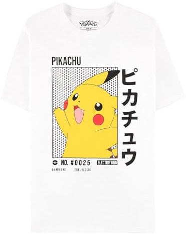 Difuzed Pokemon Pikachu Japanese Logo T-Shirt