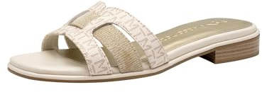 MARCO TOZZI Damen Pantoletten Elegant Sommer, Mehrfarbig (Leo Dune), 38 EU