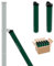 Italfence - Zaunstreben für Maschendraht Drahtzaun, grün pulverbeschichtet (verschiedene Höhen) [H 125cm, Ø34mm, 10 Stück]