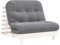 vidaXL Futon Schlafsofa mit Matratze, Bettsofa mit verstellbaren Rückenlehne, Schlafcouch für Wohnzimmer Schlafcouch, Klappsofa, Weiß Massivholz Kiefer