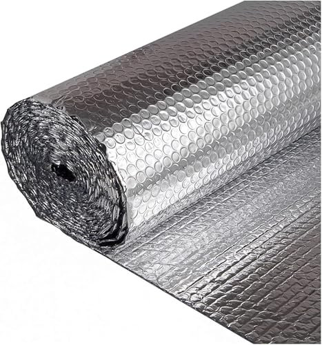 Dampfsperre, Wärmedämmfolie, Dachbodendämmfolie, Wanddämmfolie, einfach zu installierende Dämmfolie (1 x 10 m)