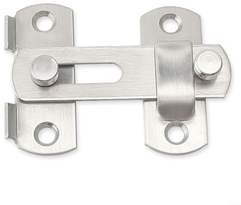 Gettimore Loquet de sécurité de qualité supérieure, en acier inoxydable épais, loquet de sécurité pour armoire de sécurité, crochet et œillet de fermeture pour fenêtres, abris de jardin, garages