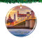 Weihnachtsbaumschmuck 7.3cm, Usa Amerika Saint Augustine Städtereisen Weihnachtsanhänger Personalisierte Runde Keramik Ornament Elegant Christbaumschmuck Anhänger Für Holiday Hausdeko