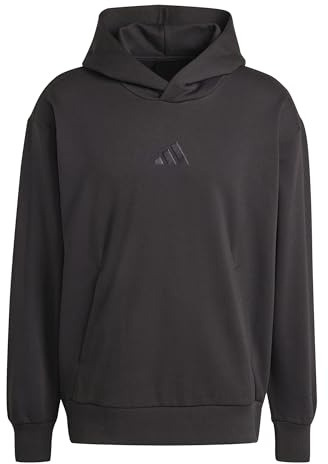adidas Men's All SZN Fleece Hoodie, Black, XXL