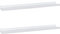 PHOENANCEE Solid Wood, 91.5cm Picture Ledge Shelf with lip design radiator shelf, Photo Shelf, Long Decorative Floating Picture Shelves For Living Room,Kitchen,Bedroom, Set of 2, Rustic White