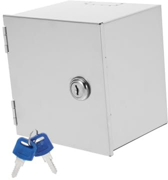 WEKAMOS Caja de Protección Eléctrica Antirrobo Inoxidable Cubierta Resistente la para Enchufes Exteriores Instalación y Diseño Estético