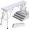 GAOBINGB Escalera de andamio Plegable Ajustable: Plataforma de Trabajo portátil con asa para Uso en Interiores y Exteriores, andamio Plegable liviano y versátil para un Acceso y Apoyo Seguros.