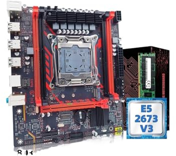 Kit scheda madre X99-8D3 con CPU LGA2011-3 Xeon E5 2673 V3 DDR3 1 * 16 GB 1600 MHZ ECC Memory NVME M.2