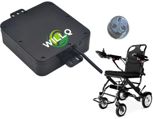 WILLQ 24 Volts Electric Wheelchair Battery 24V 6Ah 10Ah 12Ah Rechargeable Lithium ion Battery with Charger for 50W-288W Folding Wheelchair Motor Modified Kit,24V10Ah