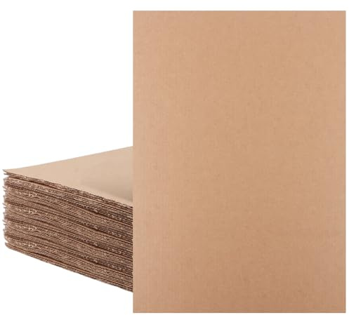 STARVAST A3 Wellpappe, 50 Stück 2mm Dicke Pappe,Mehrzweck-Kreativkarton，Geeignet für Malerei, kreatives Modellieren, Büro- und Kurierverpackungen.(420 x 297 mm) (A3)