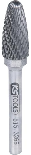 KS Tools 515.3265 HM Rundbogen-Frässtift Form F, 12mm, Farbe