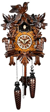 Engstler Quarz Kuckucksuhr 5-Laub, Vogel EN 622 Q