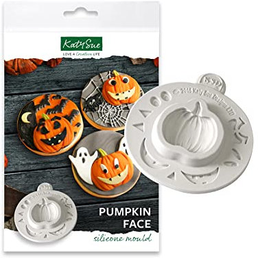 Moule en silicone pour décoration de gâteau d'Halloween, artisanat, cupcakes, sugarcraft, bonbons, chocolat, fabrication de cartes et argile, approuvé par des aliments, fabriqué au Royaume-Uni