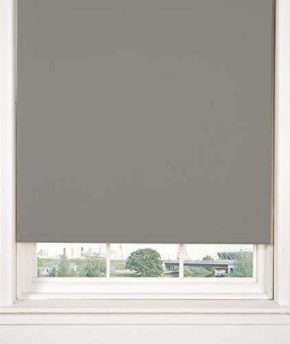 Emma Barclay Blackout Roller Blind in Grey - Width 60 x Drop 165cm