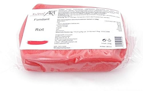 sweetArt Rollfondant 250 g Rot