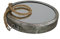 GMMH Charmanter Landhaus Metall Wandspiegel Spiegel antik Garderobenspiegel Flurspiegel Barock (Silber rund)