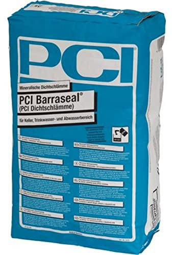 PCI Barraseal Dichtungsschlämme Mineralisch Trink-Abwasserbereich Keller Feuchträume Schwimmbäder Kläranlagen 25 kg