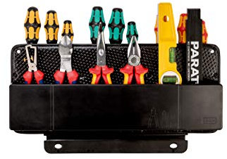 Parat Werkzeugtafel CP-7 (2-seitig, für Werkzeugkoffer, viele Einsteckfächer, Farbe schwarz, Werkzeughalter) 491042551